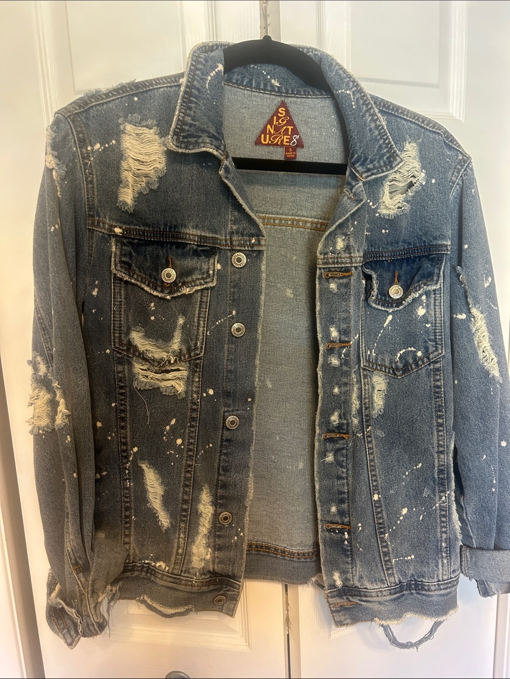 Worn look Jean jacket.  Super cute and rare